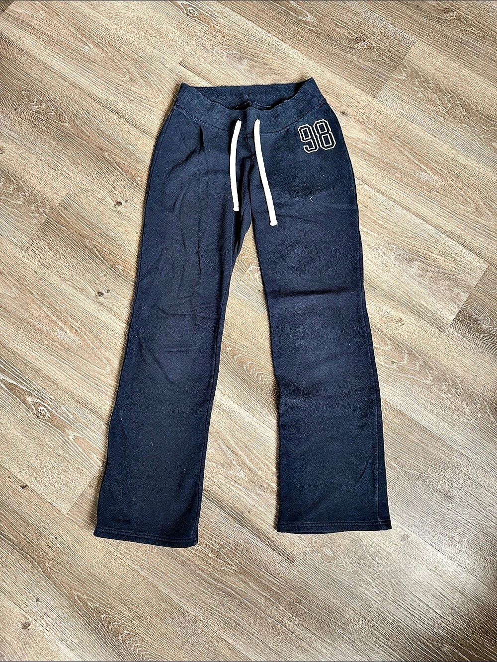 Hollister 98 Graphic Bootcut Sweatpants Blue